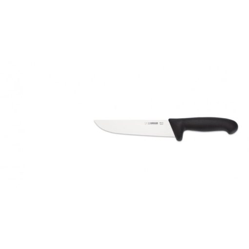Széles, egyenes pengéjű nyúzó, daraboló kés 18 cm