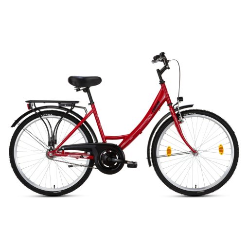 Csepel Budapest A 28" felnőtt városi kerékpár - piros 2024 ÚJ SZÍN