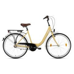   Csepel Budapest B 26" felnőtt városi kerékpár, 3 seb. agyváltó - Bézs Új szín
